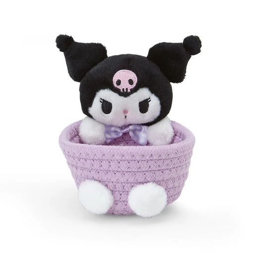 Japan Sanrio -Kuromi  Rope Basket with Mascot Size S