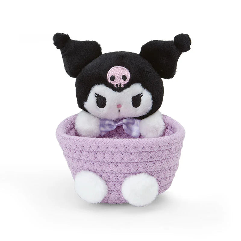 Japan Sanrio -Kuromi  Rope Basket with Mascot Size S