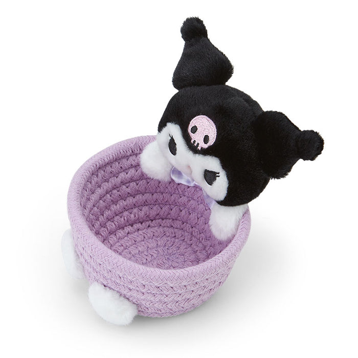 Japan Sanrio -Kuromi  Rope Basket with Mascot Size S
