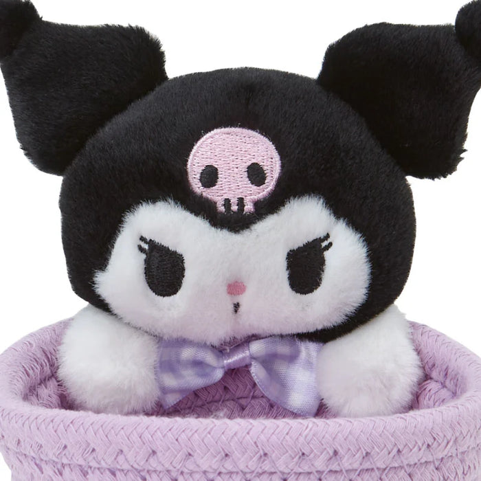 Japan Sanrio -Kuromi  Rope Basket with Mascot Size S