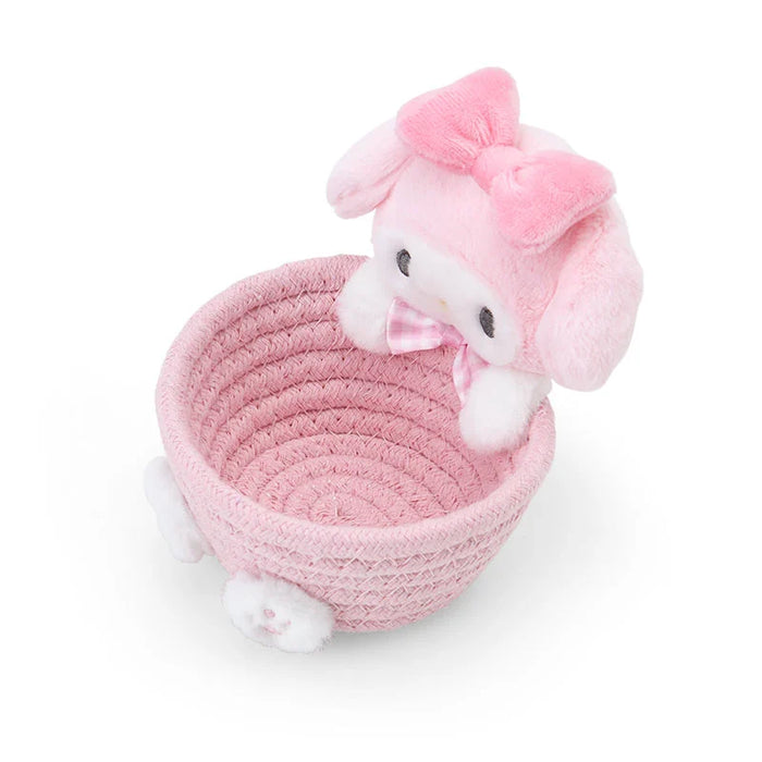 Japan Sanrio - My Melody Rope Basket with Mascot Size S