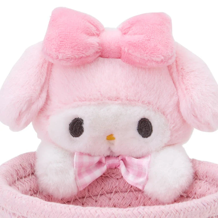 Japan Sanrio - My Melody Rope Basket with Mascot Size S