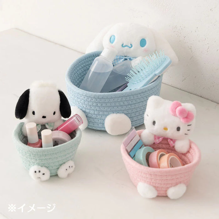 Japan Sanrio - My Melody Rope Basket with Mascot Size S