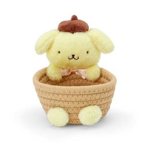 Japan Sanrio - Pompompurin Rope Basket with Mascot Size S