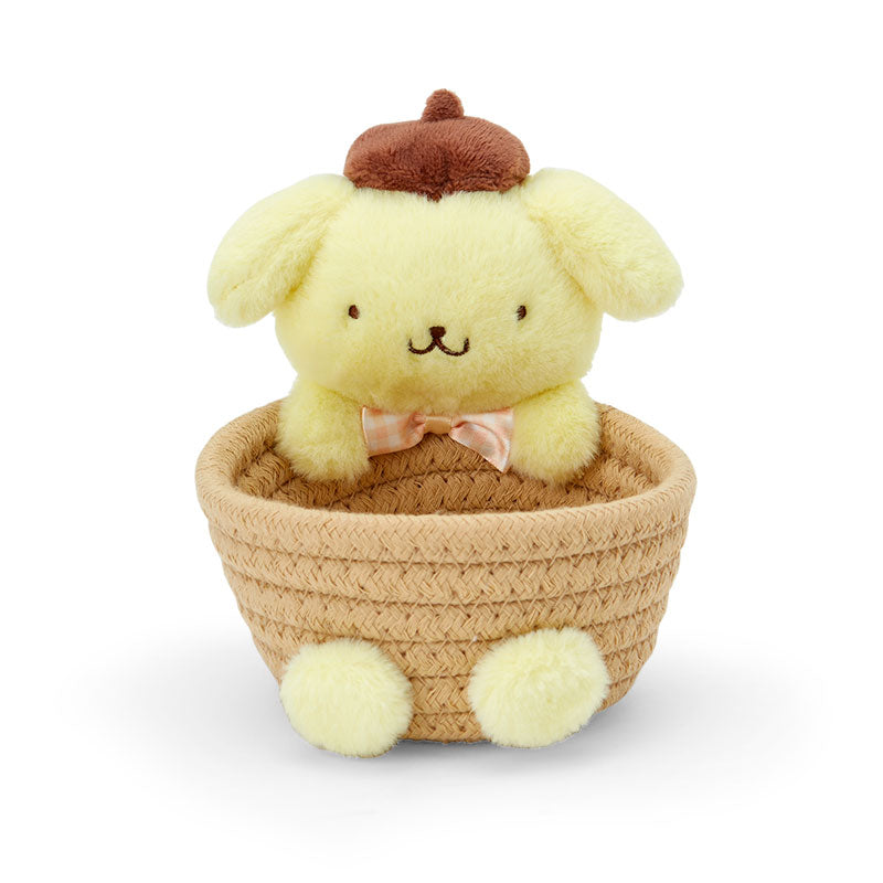 Japan Sanrio - Pompompurin Rope Basket with Mascot Size S