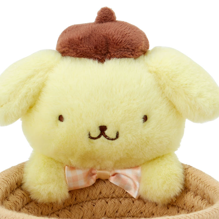 Japan Sanrio - Pompompurin Rope Basket with Mascot Size S