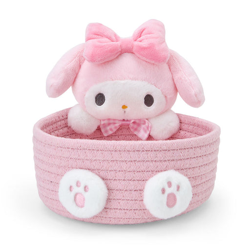 Japan Sanrio -My Melody Rope Basket with Mascot Size M