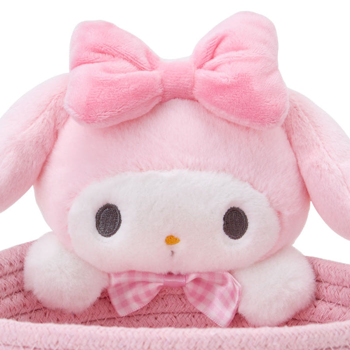 Japan Sanrio -My Melody Rope Basket with Mascot Size M
