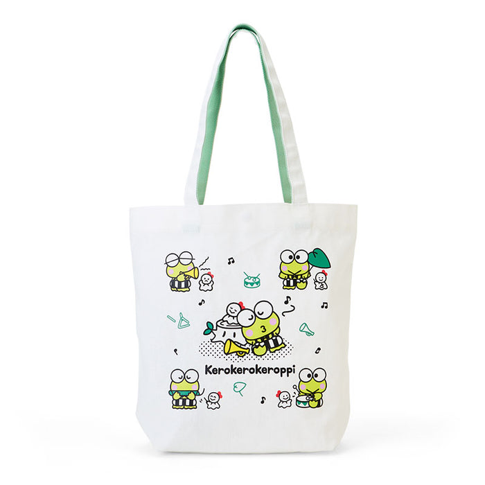 Japan Sanrio - Keroppi  Tote bag (singing and dancing makes me happy)