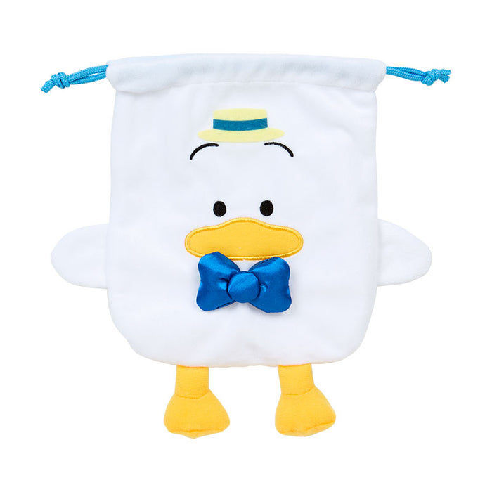 Japan Sanrio - Pekkle the Duck Drawstring Bag (singing and dancing makes me happy)