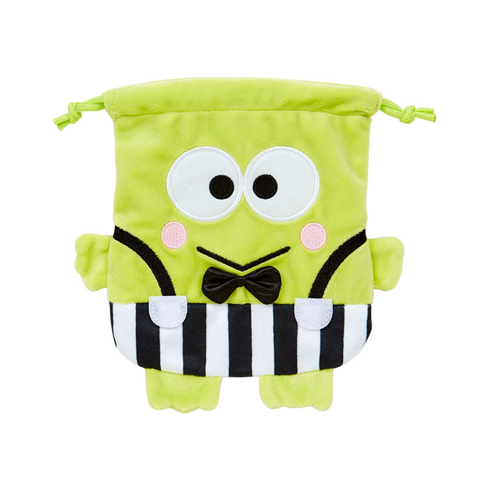 Japan Sanrio - Keroppi Drawstring Bag (singing and dancing makes me happy)