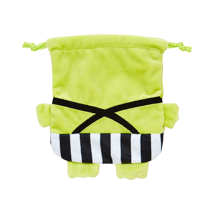 Japan Sanrio - Keroppi Drawstring Bag (singing and dancing makes me happy)