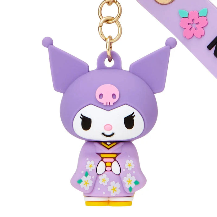 Japan Sanrio - Kuromi Rubber 3D Keychain