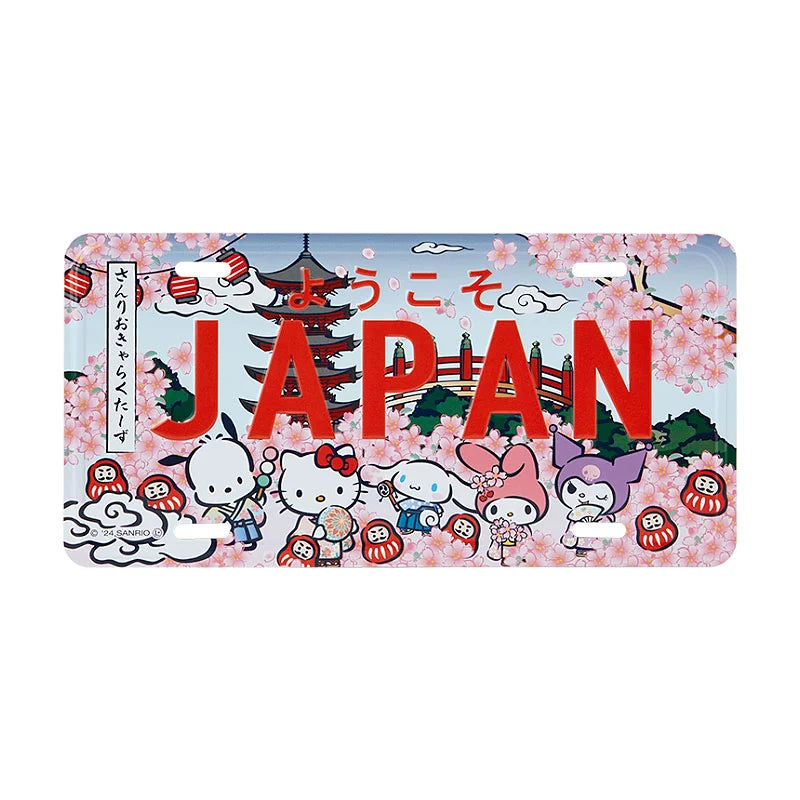 Japan Sanrio -Sanrio Characters Number Plate (Cherry Blossom)