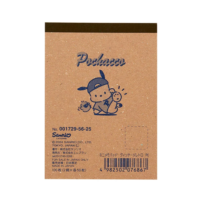 Japan Sanrio - Pochacco Mini Memo Pad (Vintage Retro)