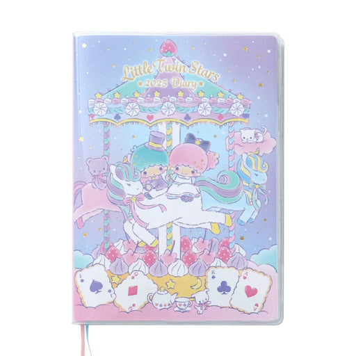 Japan Sanrio - Calendar & Organizer 2025 x Little Twin Stars B6 Diary (Horizontal Line Type)