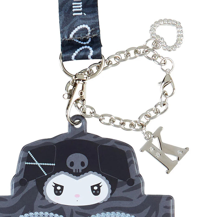 Japan Sanrio - Kuromi Card Case with Neck Strap (Twin Idol)