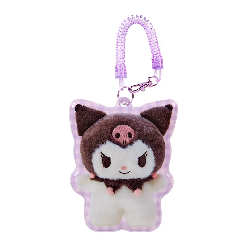 Japan Sanrio - Kuromi Character-Shaped Pass Case (Pitatto Friends Photo Design)