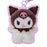 Japan Sanrio - Kuromi Character-Shaped Pass Case (Pitatto Friends Photo Design)