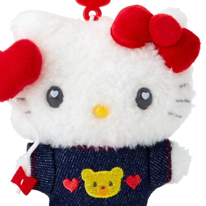 Japan Sanrio - Hello Kitty Plush Keychain (Denim Patch)