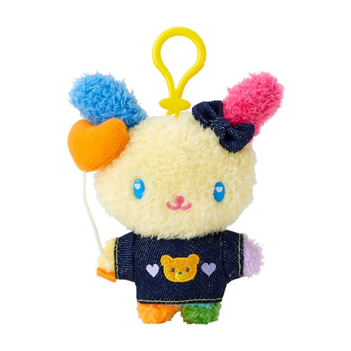 Japan Sanrio - Usahana Plush Keychain (Denim Patch)