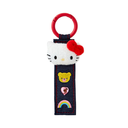 Japan Sanrio - Hello Kitty Tag Keychain (Denim Patch)