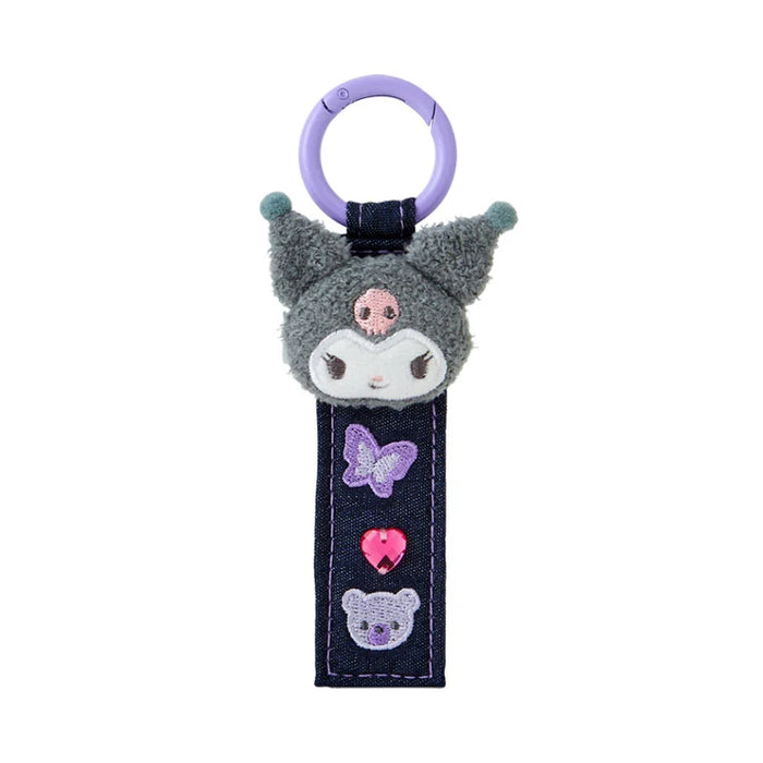 Japan Sanrio - Kuromi Tag Keychain (Denim Patch)
