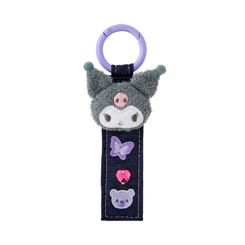 Japan Sanrio - Kuromi Tag Keychain (Denim Patch)