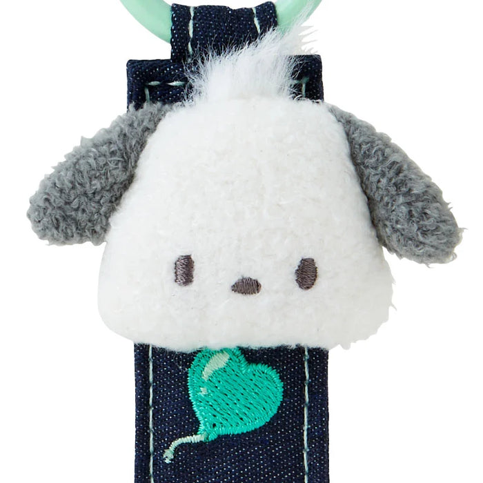 Japan Sanrio - Pochacco Tag Keychain (Denim Patch)
