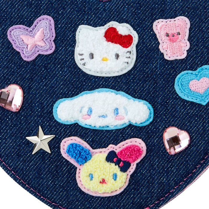 Japan Sanrio - Sanrio Characters Folding Mirror (Denim Patch)