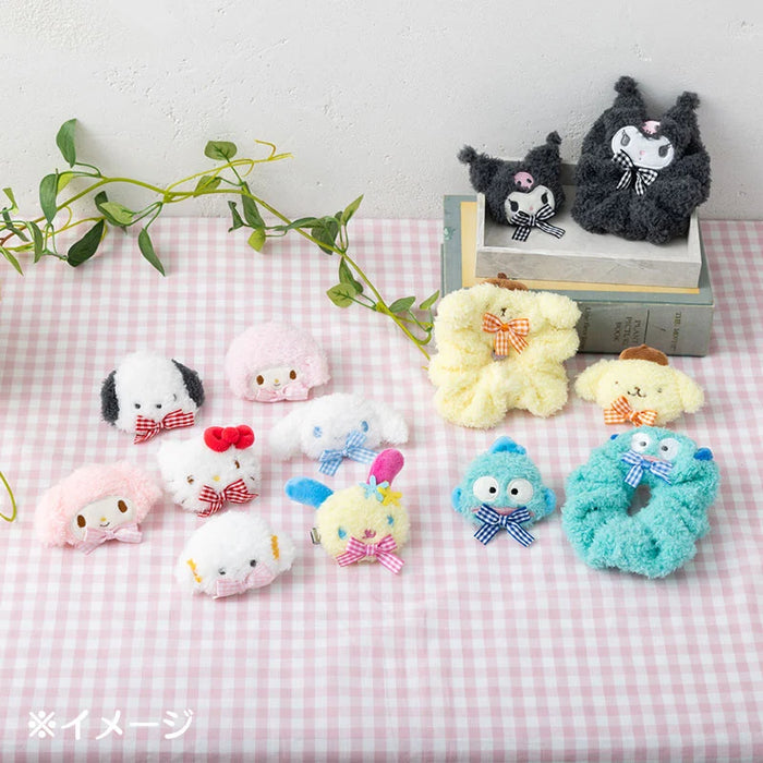Japan Sanrio - Cogimyun Fluffy Face-Shaped Scrunchie