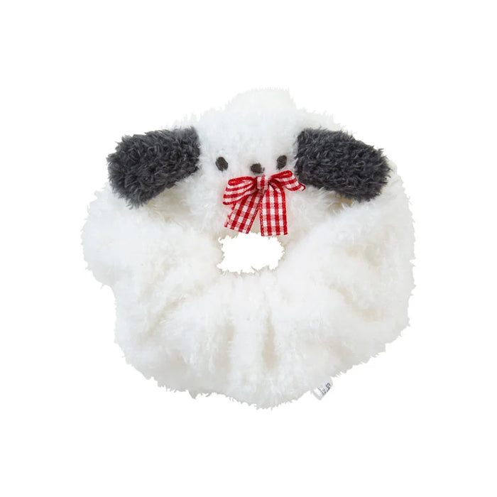 Japan Sanrio - Pochacco Fluffy Face-Shaped Scrunchie