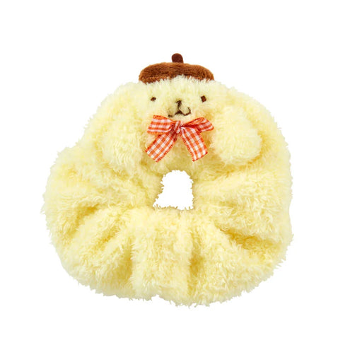 Japan Sanrio - Pompompurin Fluffy Face-Shaped Scrunchie
