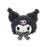 Japan Sanrio - Kuromi Fluffy Face-Shaped Hair Clip