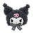 Japan Sanrio - Kuromi Fluffy Face-Shaped Hair Clip