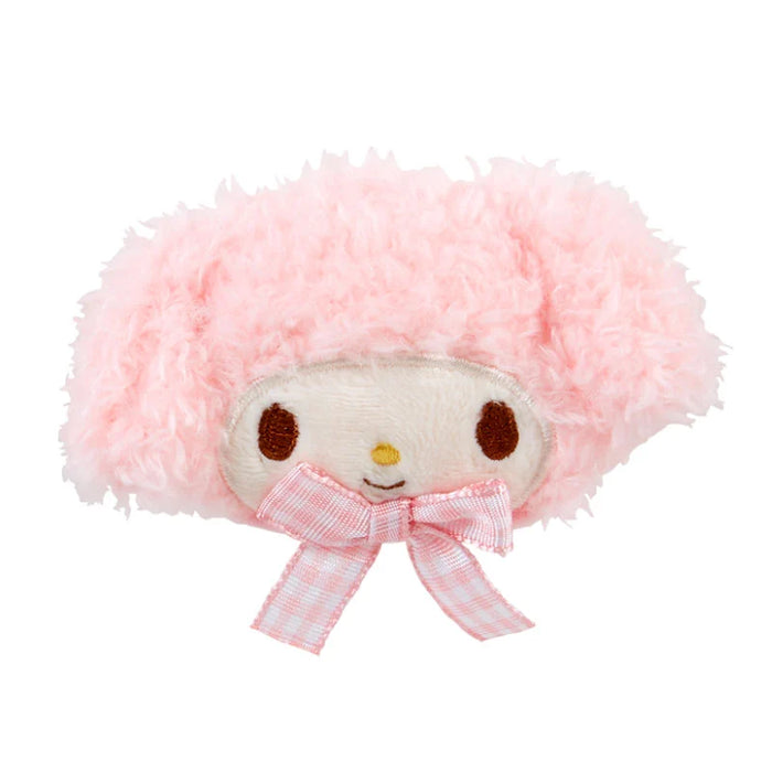 Japan Sanrio - My Melody Fluffy Face-Shaped Hair Clip