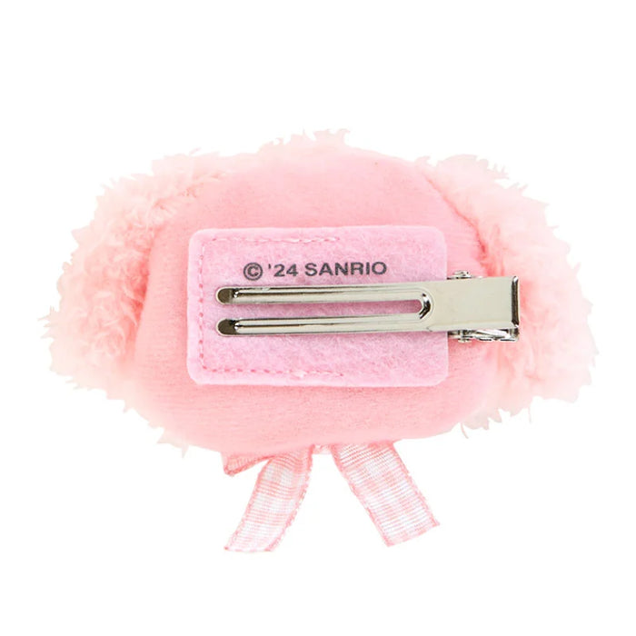Japan Sanrio - My Melody Fluffy Face-Shaped Hair Clip
