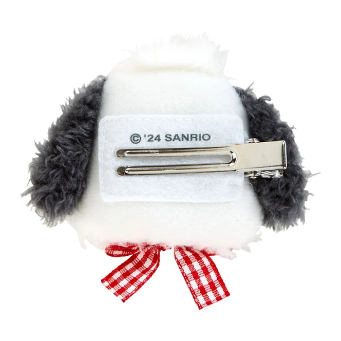 Japan Sanrio - Pochacco Fluffy Face-Shaped Hair Clip