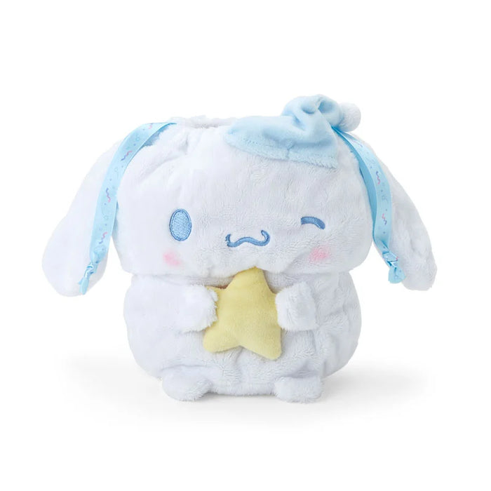 Japan Sanrio -Cinnamoroll Plush Drawstring Bag (Sleepy Time)