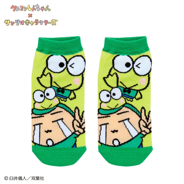 Japan Sanrio - Kero Kero Keroppi x Crayon Shin-chan Socks