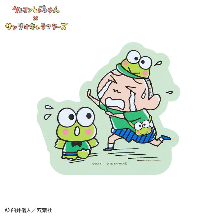 Japan Sanrio - Kero Kero Keroppi Crayon Shin-chan character sticker (Masao-kun)
