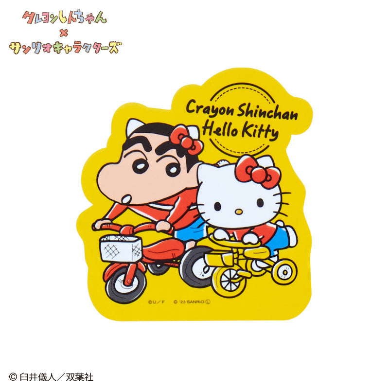 Japan Sanrio - Hello Kitty Crayon Shin-chan character sticker (tricycle)