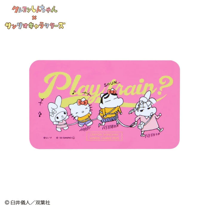 Japan Sanrio - Sanrio Characters Crayon Shin-chan character stickers (Play train?)