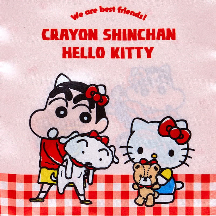 Japan Sanrio - Hello Kitty Crayon Shin-chan Ribbon Drawstring Bag