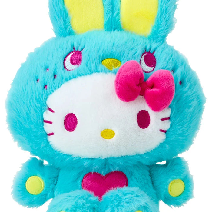 Japan Sanrio - Hello Kitty Plush Toy (Colorful Bunny) Color: Mint Green