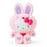 Japan Sanrio - Hello Kitty Plush Toy (Colorful Bunny) Color: Pink