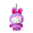 Japan Sanrio - Hello Kitty Plush Keychain (Colorful Bunny) Color: Purple