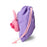 Japan Sanrio - Hello Kitty Boa Face Drawstring Bag (Colorful Bunny) Color: Purple