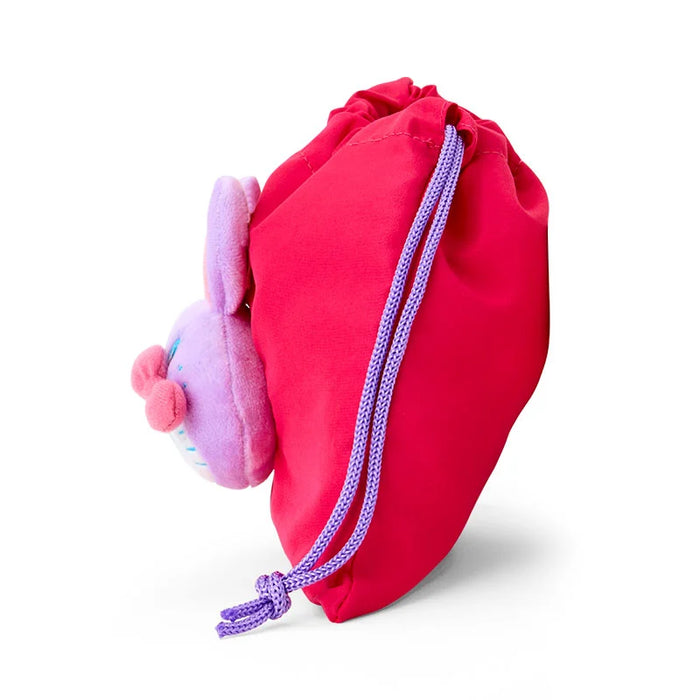 Japan Sanrio - Hello Kitty Boa Face Drawstring Bag (Colorful Bunny) Color: Red
