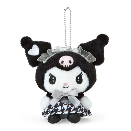 Japan Sanrio - Kuromi Plush Keychain (French Houndstooth)